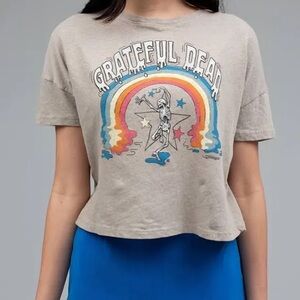 Grateful Dead Women's Tan Graphic Top